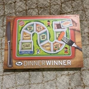 NEW Fred Dinner Winner Kids Fun Sequence Game Childs Melamine Plate Gift